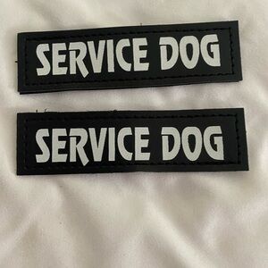 2 Velcro service dogs patches measurements are available via pictures